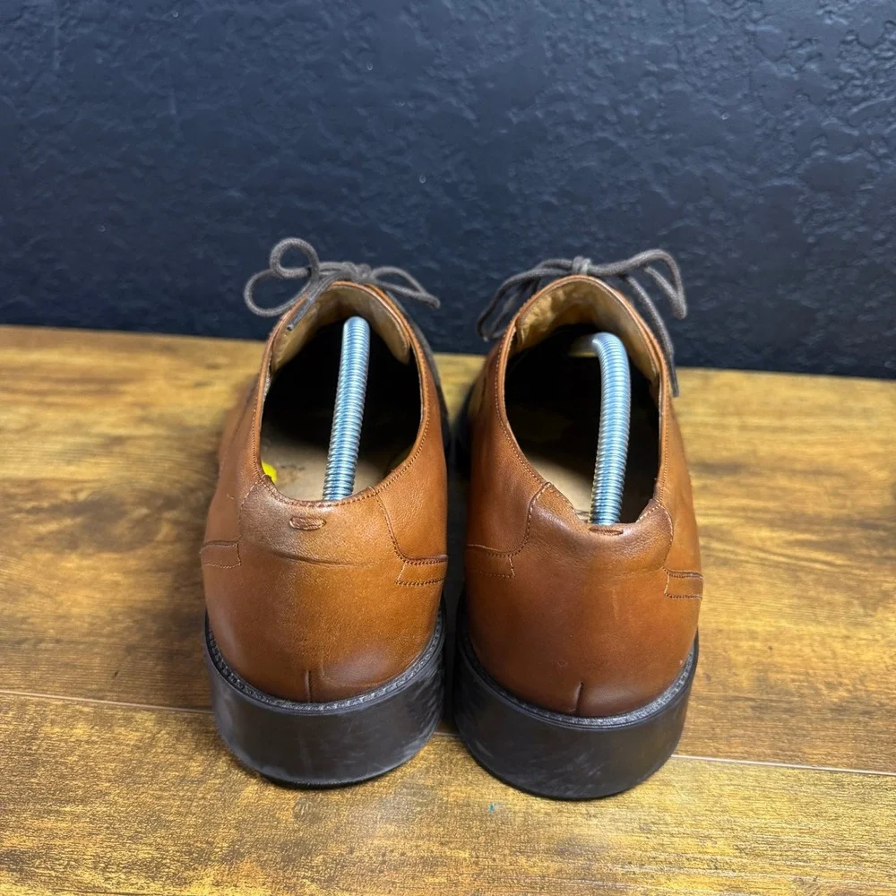 Cole Haan Hawthorne Zerogrand C30489 British Tan Leather Derby Shoes Mens 10M